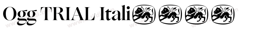 Ogg TRIAL Itali字体转换